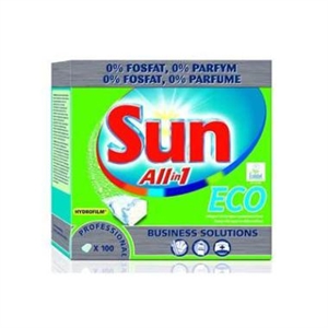 Sun All in 1 Eco Maskinopvask tabs - 100 stk