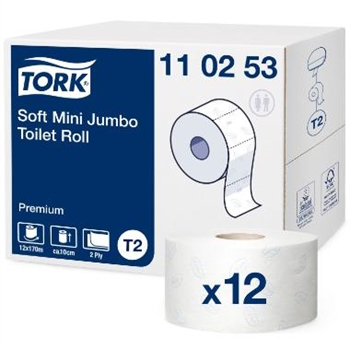 Toiletpapir jumbo T2 soft premium mini 