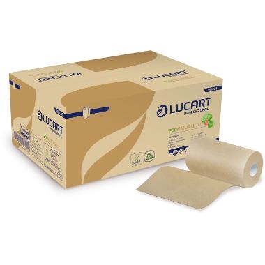 Håndklæderulle Eco Natural Lucart Mini 2- lags 22.8 cm x 70 m genbrug m/hylse