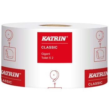 Toiletpapir Katrin classic jumbo midi 2 lag hvid