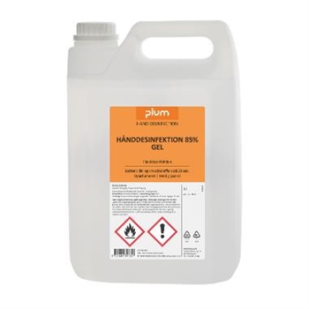 PLUM Hånddesinfektion Gel 85% ethanol m/glycerin 5 ltr