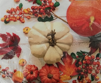 Servietter 33 x 33 cm pumpkin & leaves 20 stk