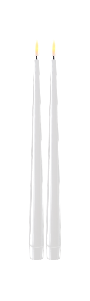LED Kertelys Hvid 2,2 x 28 cm DELUXE