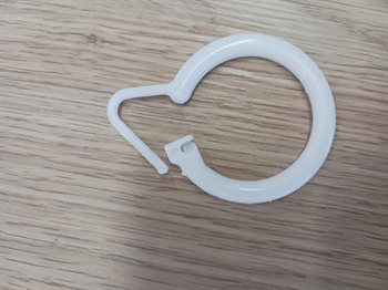 Ringe til badeforhæng Hvid - 1 stk.