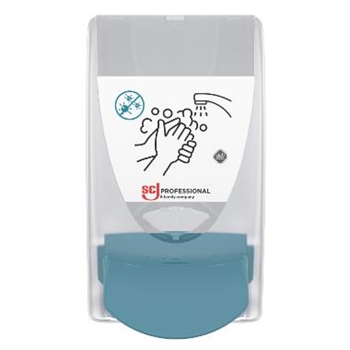 Dispenser Deb Stoko Cleanser manuel - Antibac til 1 ltr patron. Plast Hvid med tryk