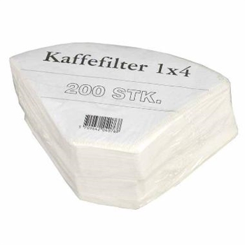 Kaffefilter 1 x 4 Hvid