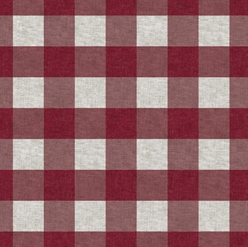 Voksdug Prag Rød Tern 140 cm.