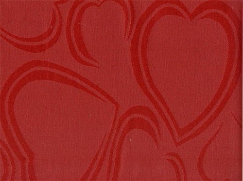 Textildug hearts 140 cm. acryl/teflon
