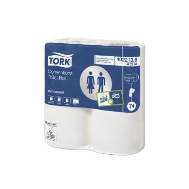 Toiletpapir Tork 2 lags hvid 50 meter