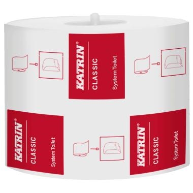 Toiletpapir Katrin Classic system 2 - lags hvid 100 meter 800 ark