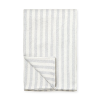 Fleece Plaid Lily Stribet Grå/Hvid