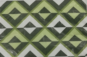 Serviet 33 x 33 harlekin grønne 20 stk