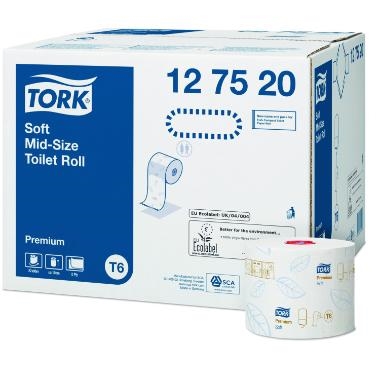 Tork premium T6 Mid-size 2 lags soft 90 meter toiletpapir