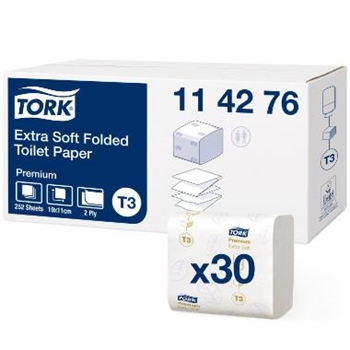 Toiletpapir Tork premium ark T3 