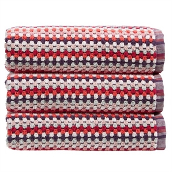 Christy Håndklæde Carnaby Stripe Berry 50 x 100 cm