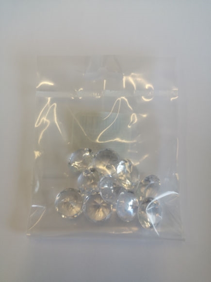 Diamant konfetti 10 stk. 2 cm.