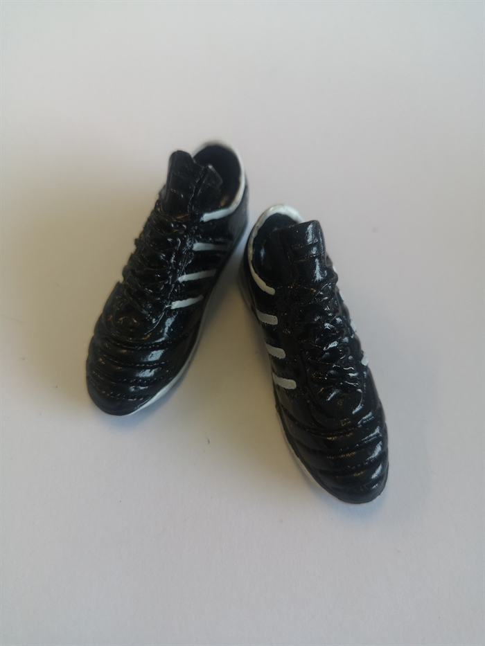 Fodboldstøvler 4,5 cm /2 stk. sort/hvid