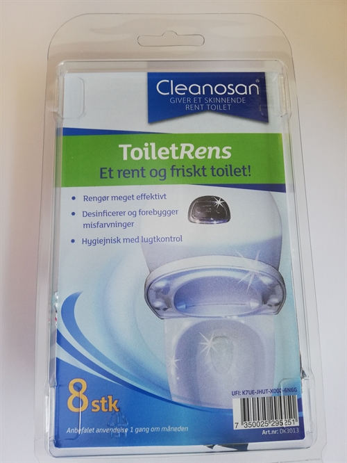 Cleanosan toiletrens 750 ml. 8 stk.