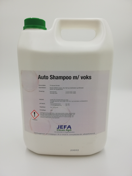 Autoshampoo m/voks 5 l. JEFA Clean