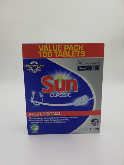  Sun Pro Classic opvasketabs 100 stk Svanemærket