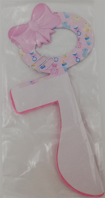 Pink sut dekoration 1 stk.