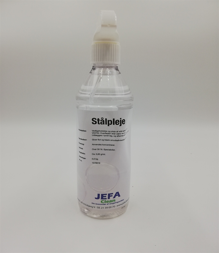 Stålpleje m/forstøver 500 ml JEFA Clean