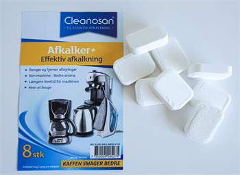 Cleanosan afkalker til kaffemaskiner