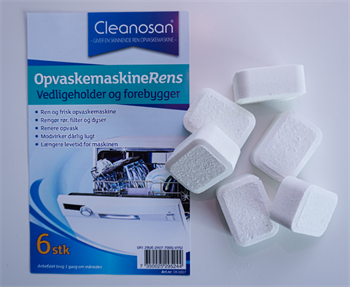 Cleanosan Opvaskemaskinrens 6 stk.