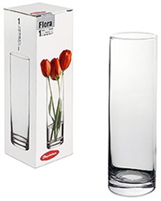 Vase glas - H 26,5 x Ø 7,5 cm Flora