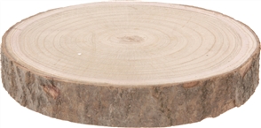 Træskive med bark 18 - 23 cm.